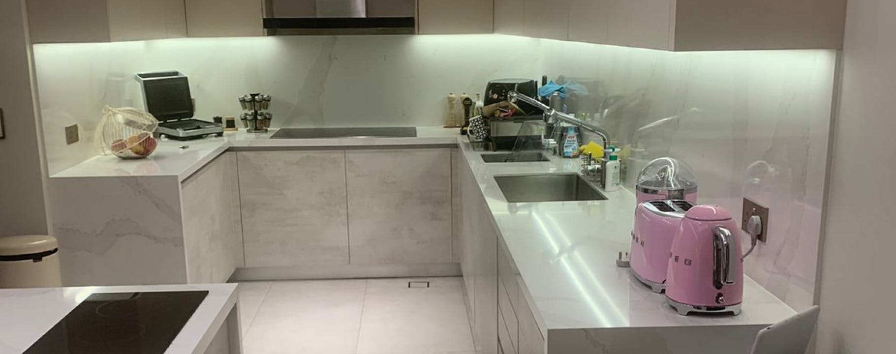 kitchen image modern design white style with lights and elegant design